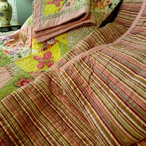 Twin quilted reversible set of two